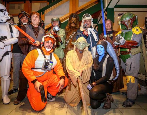 Az Irigy Hónaljmirigy tagjai, mint Star Wars szereplők